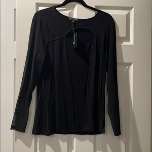 Black evening blouse